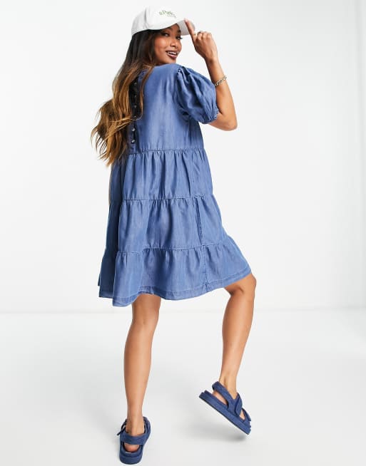 Warehouse 2025 tiered dress