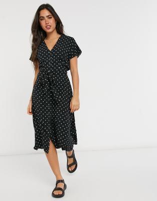 warehouse spot midi dress