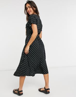 warehouse spot midi dress