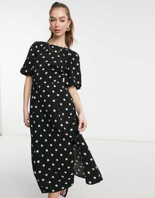 warehouse spot midi dress