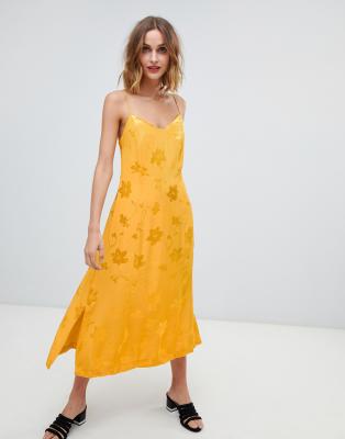 lemon floral dress