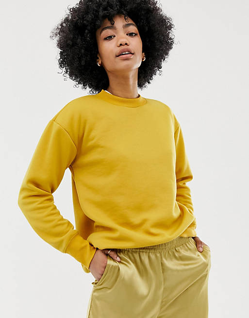 Warehouse sweatshirt in mustard | ASOS