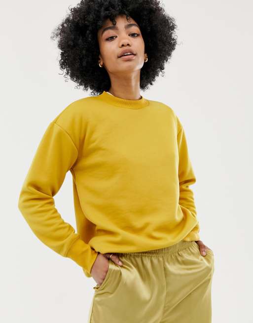 Warehouse mustard jumper sale