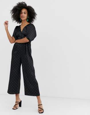 warehouse polka dot jumpsuit