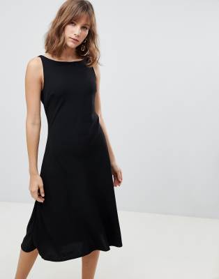 warehouse tie back midi dress