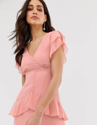 warehouse tiered ruffle maxi dress