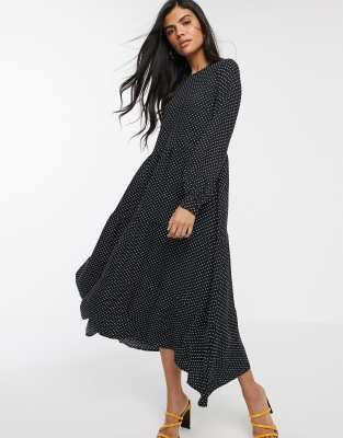 warehouse polka dress