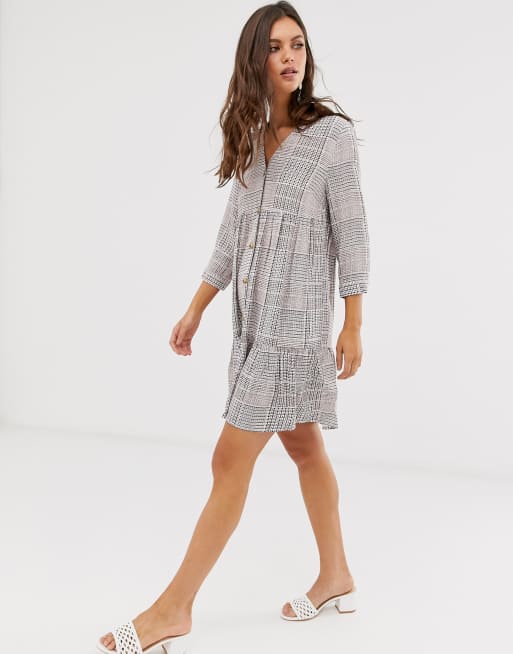 Warehouse 2024 checked dress