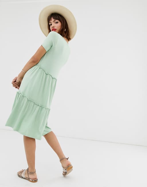 Warehouse mint outlet green dress