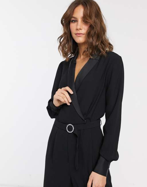 Black tuxedo best sale jumpsuit uk