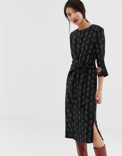 Warehouse twist hot sale knot midi dress