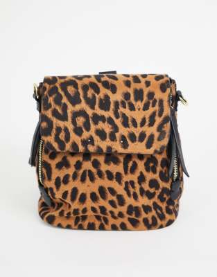 warehouse leopard print bag