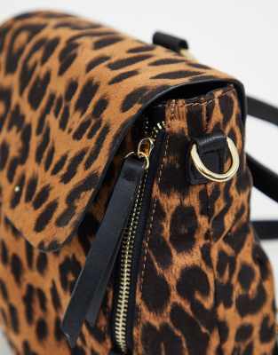 warehouse leopard print bag