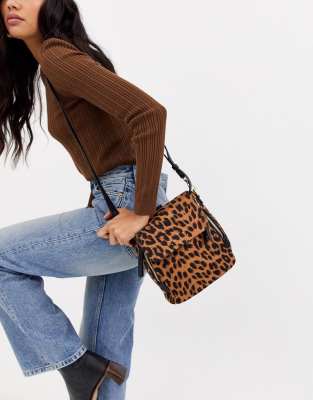 leopard print rucksack