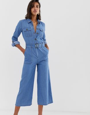 warehouse denim boiler suit