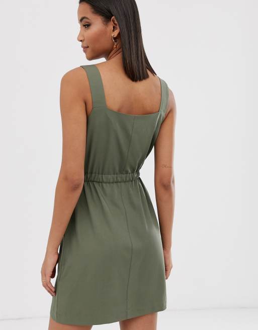 Warehouse 2025 khaki dress