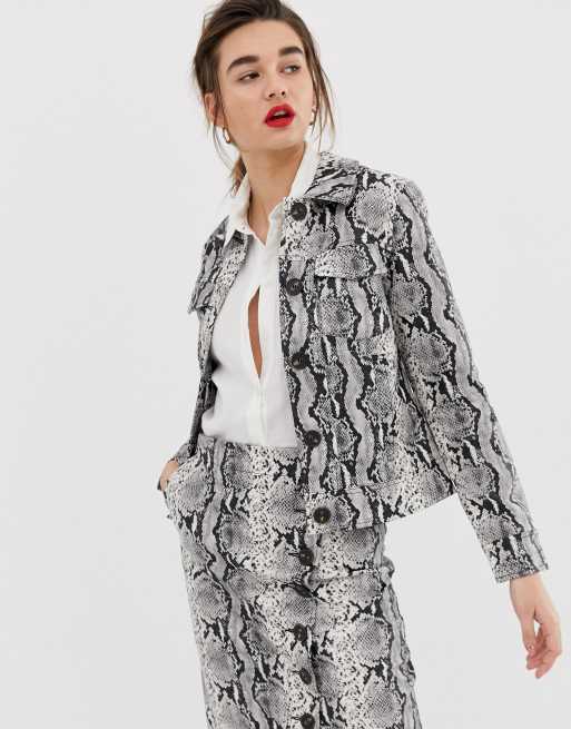 Veste imprimé serpent hot sale