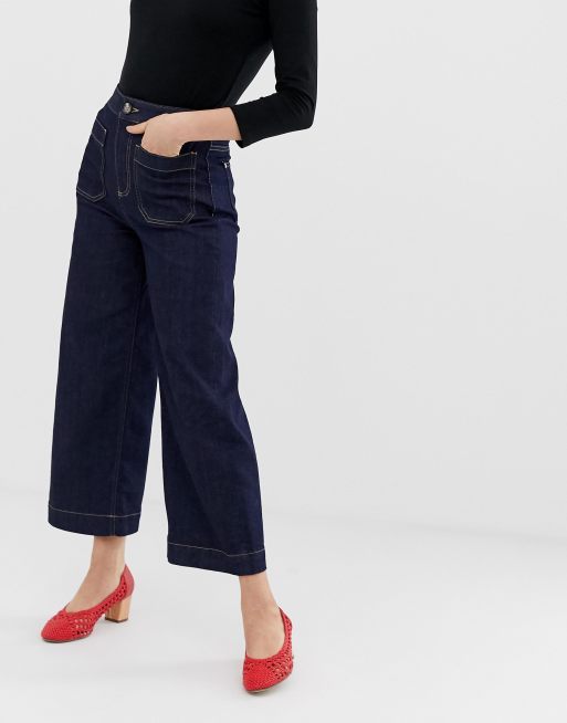 Warehouse wide hot sale leg jeans