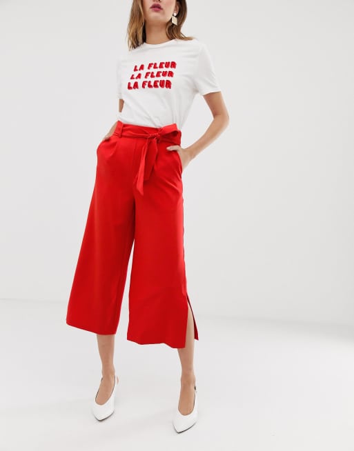 Wide leg outlet trousers warehouse