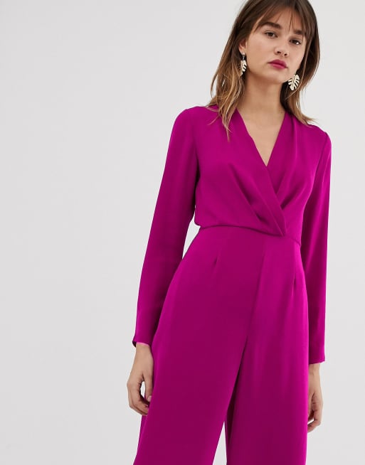 Take Me To Another Place Jumpsuit - Magenta