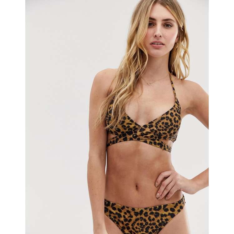 Warehouse leopard print hot sale bikini