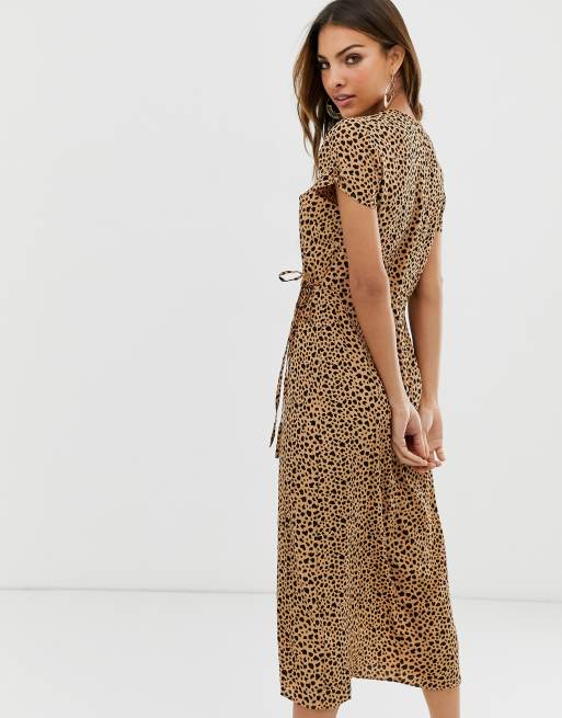 Warehouse 2025 cheetah dress