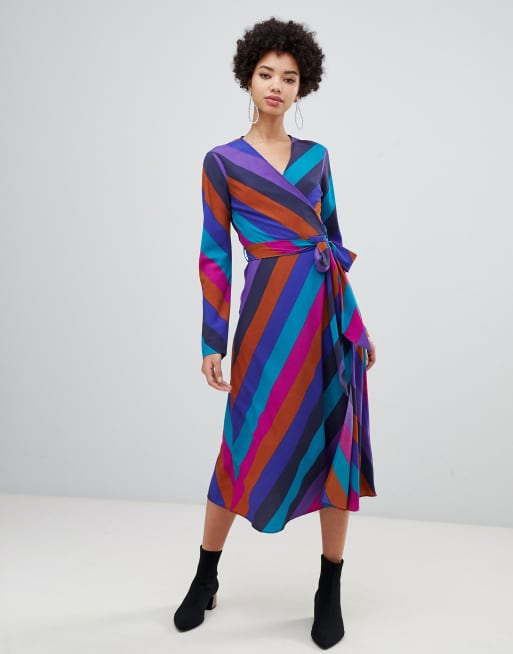 Warehouse stripe clearance dress