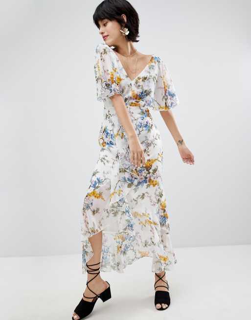 Warehouse white shop floral dress