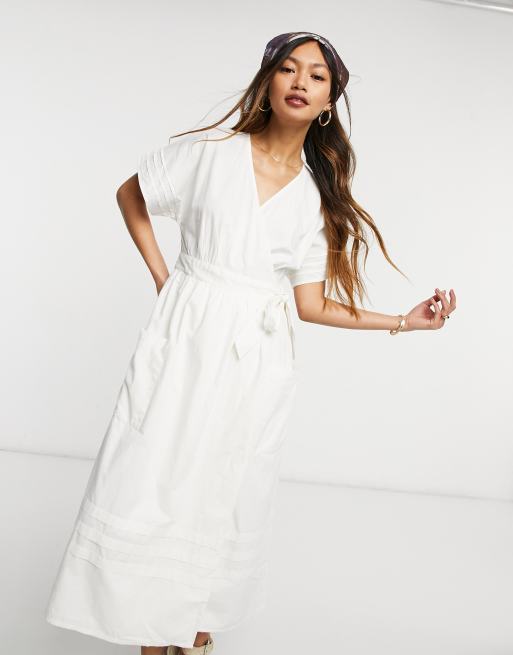 Warehouse wrap 2024 midi dress