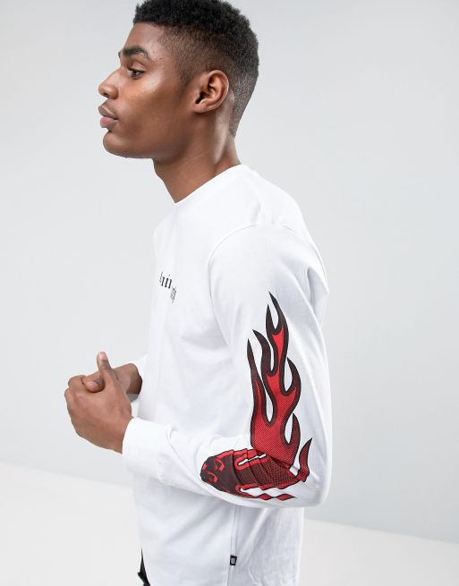 Flame store sleeve shirt