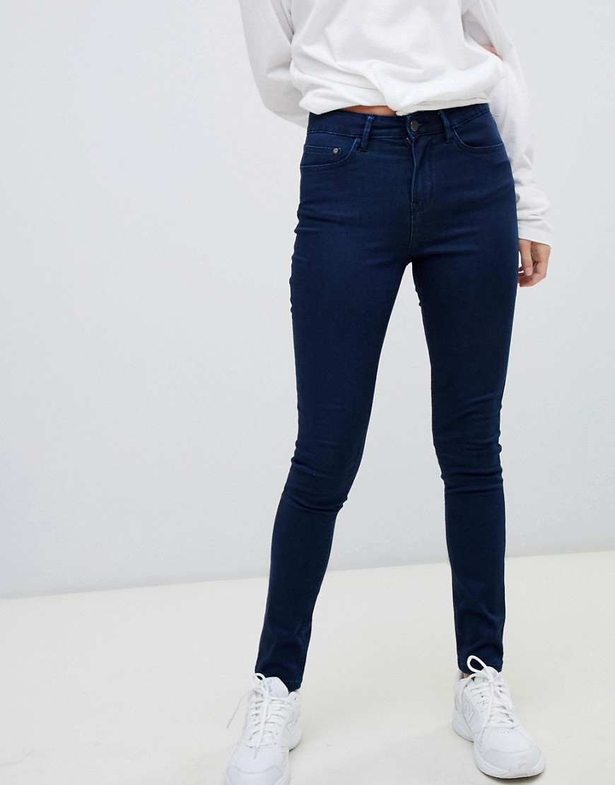 Waven - Asa skinny jeans met halfhoge taille-Zwart