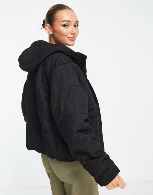 Cropped padded clearance puffer jacket