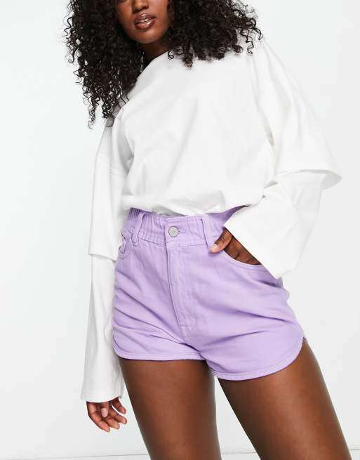 Lilac high best sale waisted shorts