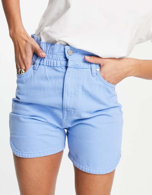 Elastic waist shorts hot sale with belt loops