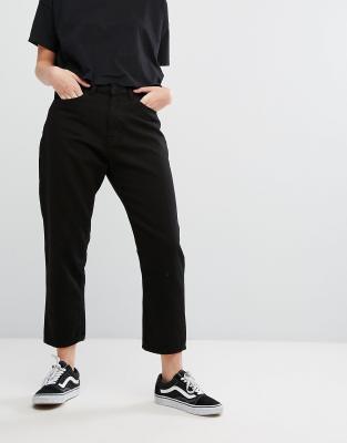 Waven Elsa Mom Jeans-Black