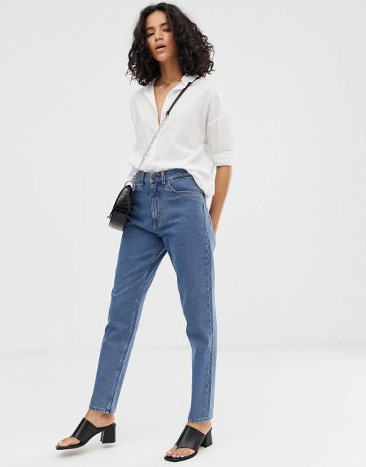 Waven Elsa vintage wash mom jeans