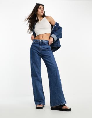 Waven fenn bootcut jeans in washed indigo | ASOS