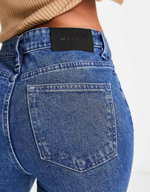 Waven fenn flare jeans in washed indigo, 3 of 4