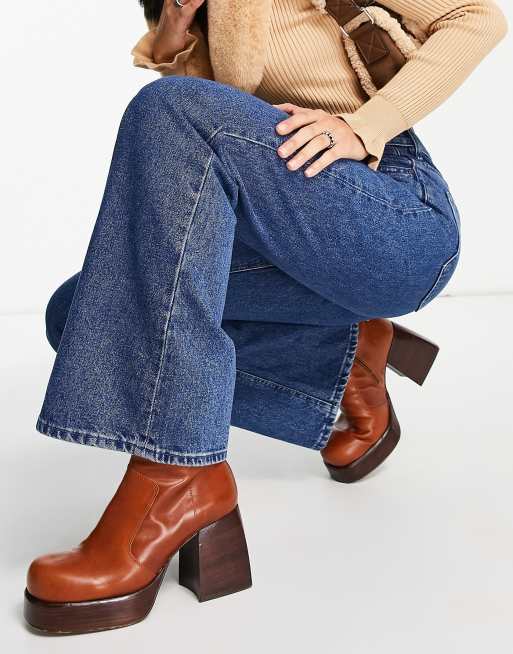 Waven fenn flare jeans in washed indigo, 4 of 4
