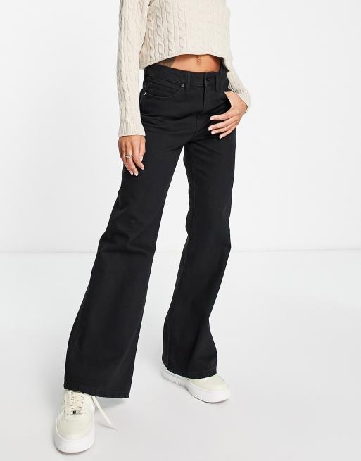 Waven flare jeans in black wash | ASOS