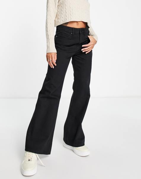 Waven - Flared jeans in zwarte wassing - view 1