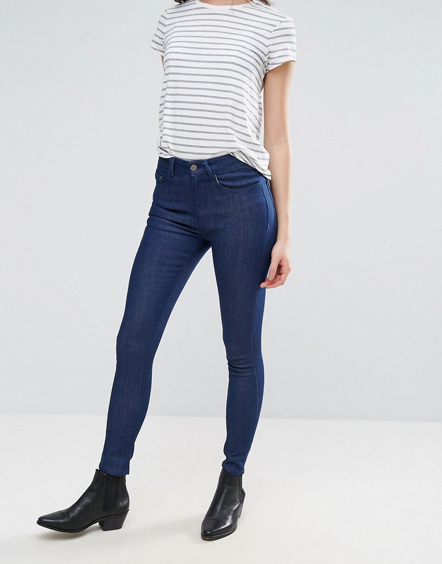 Waven Freya - Skinny enkellange jeans-Blauw