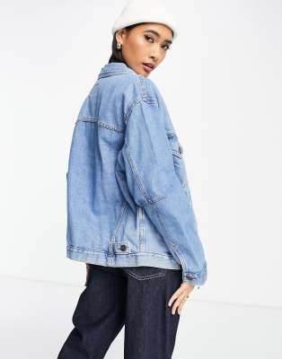 oversized 90s denim jacket