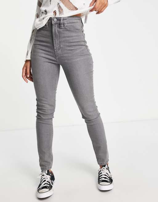 Waven Jean sculptant taille haute Gris