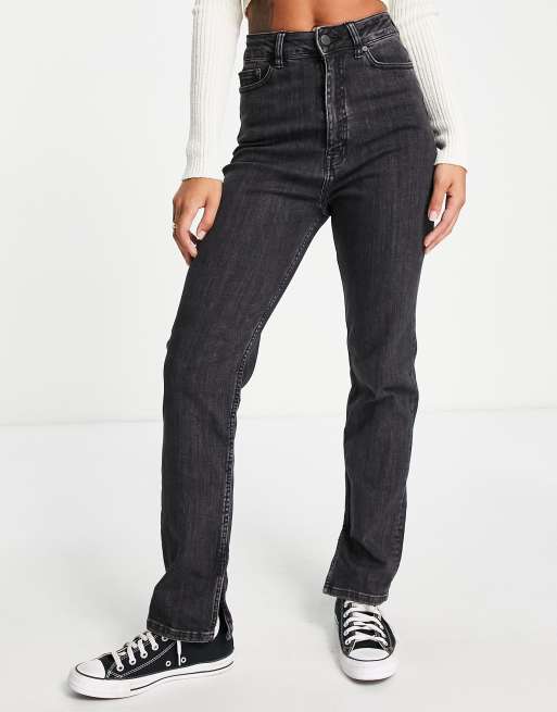 Jean taille deals haute split slim