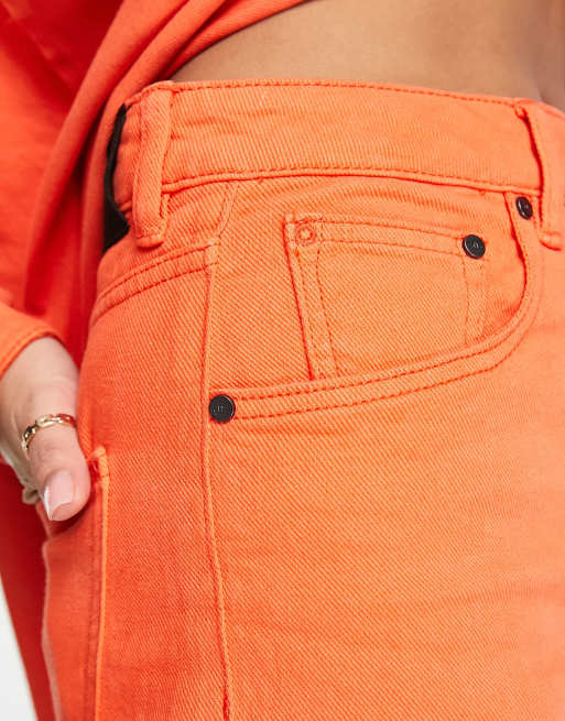 Waven - Jeans extra larghi arancioni a fondo ampio in coordinato, 4 di 4