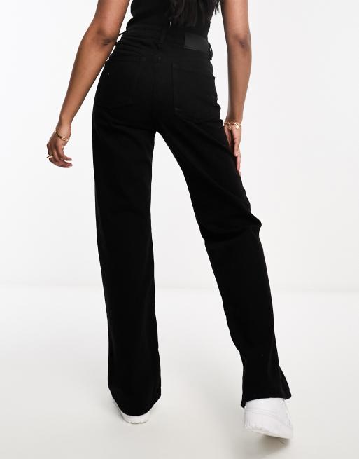 Waven Ketil high waist wide leg jeans in black, 2 of 5