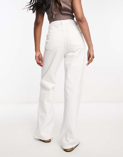 Waven Ketil high waist wide leg jeans in white, 2 of 5