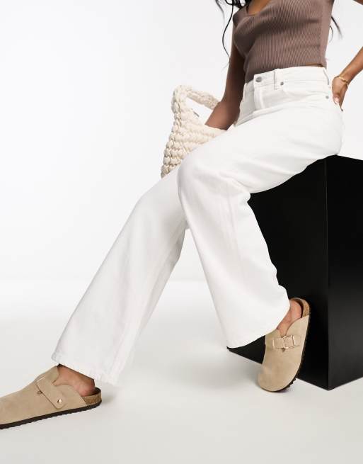 Waven Ketil high waist wide leg jeans in white, 4 of 5
