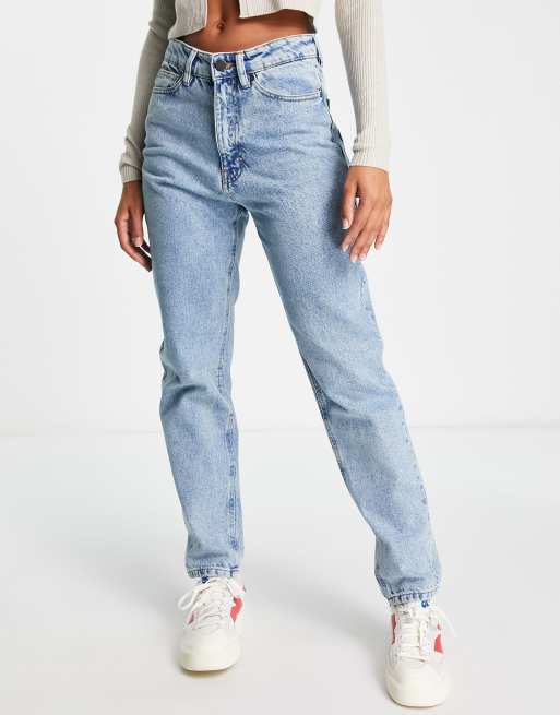 Waven mom jeans in american blue | ASOS